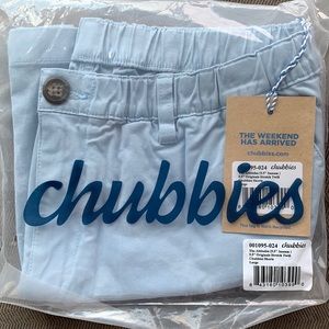 NWT in package chubbies stretch light blue L